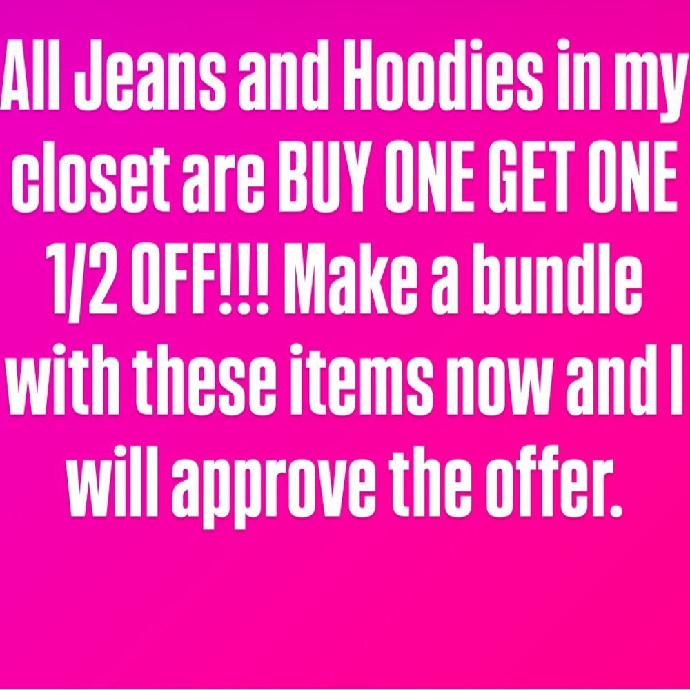 Promotional Offer on Jeans and Hoodies